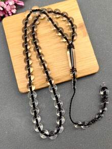 1串45颗10毫米斋月男士念珠，高品质新款猫眼石念珠，适合（斋月和开斋节礼物） - 彩色 - 查看 9