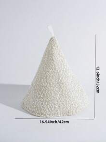 1pc Warm Fleece Tea Pot Cozy, Dessert Tray Cover - White - View 3