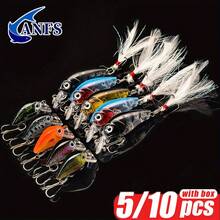 5/10pcs Crank Bait Kit-Realistic Artificial Baits, Amazing Fishing Lure Kit Gift For Angler - Multicolor - View 2