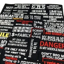 33个趣味字母标语熨烫贴片，可用于服装DIY刺绣贴布、热熔贴片、熨烫贴纸和徽章，为您的装扮增添时尚气息。 - C - 查看 7