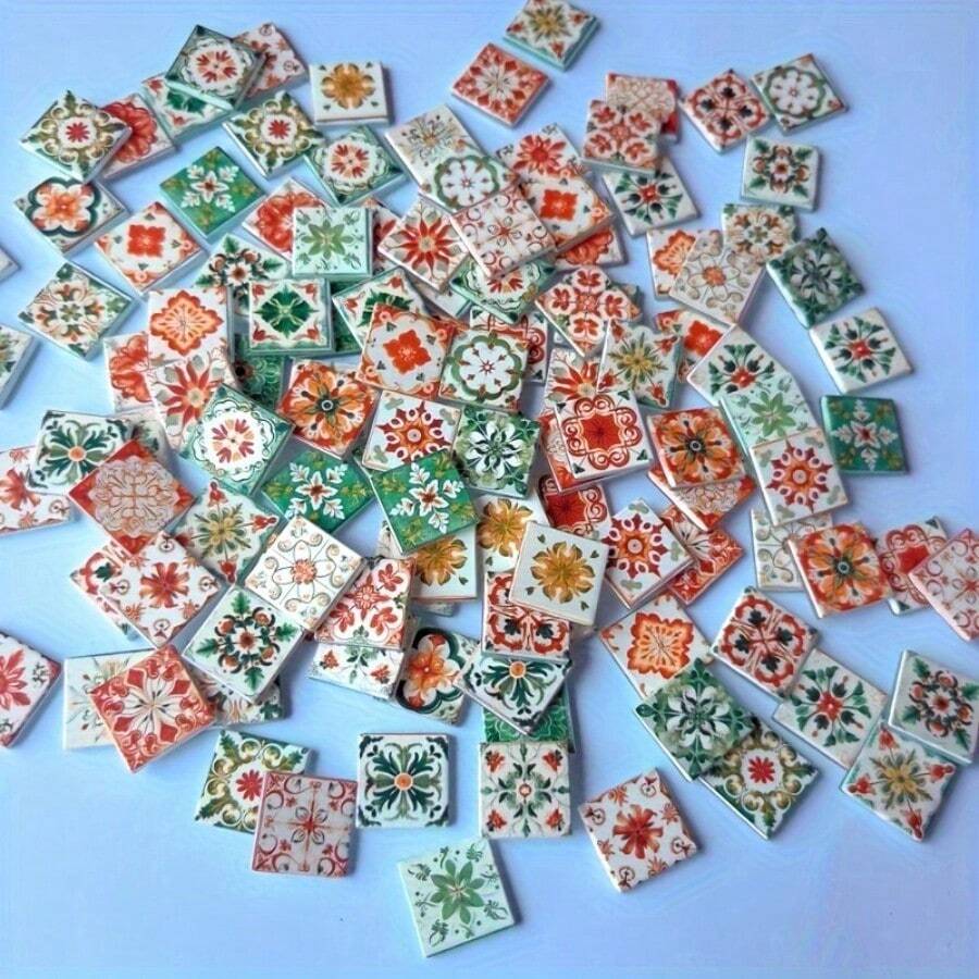 New Special Square Mosaic Glass Decorative Pieces, 150/300g Per Pack, DIY Craft Supplies, Suitable For DIY Projects, Living Room, Kitchen, Bathroom, Home Decor, DIY Creative Handmade Materials