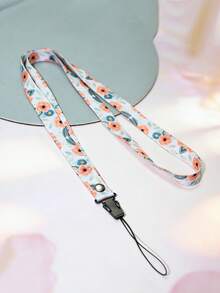 Floral Phone Lanyard Necklace Strap, Breathable Wide Band, Women Phone Case Charm, Universal Pendant Keychain Lanyard - Multicolor - View 17