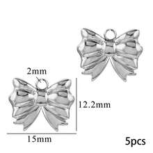 5-Piece 304 Stainless Steel Butterfly Pendants DIY Jewelry Making Components Suitable For Handmade Earrings And Necklaces - Butterfly - View 11