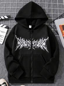 Men Outdoor Hoodies & Sweatshirts - Black - View 7