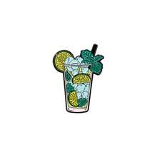 Ghim cài áo hình cocktail Mojito tráng men, phụ kiện trang trí thời trang, huy hiệu cài áo, túi xách, trang sức quà tặng, quà tặng cho mẹ, cha, lễ tốt nghiệp và giáo viên. - Nhiều màu - Xem 8