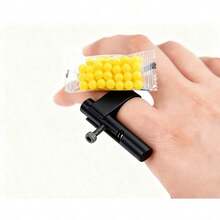 1pc Mini Finger Gun Stress Relief Toy, Finger Ring Shooter Gadget For Boys - Multicolor - View 2