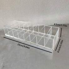 1/2 Packs Transparent 7-Slot Lipstick Organizer, Perfume Storage Box , Makeup Room Decor - Multicolor - View 7