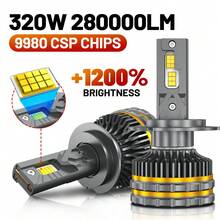 HYNBYZJ 2 bóng đèn pha LED H4 H11 H7 9005 9006 chiếu xa chiếu gần Canbus H9 9012 HB3 HB4 9007 HB5 9008 H13 bóng đèn sương mù 8890 CSP 12V 24V - A - Xem 1