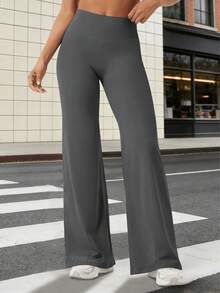 YEOREO Workout Leggings Womens No Front Seam Straight Leggings  31.5" High Waist Buttery Eddiy Gym Yoga Pants Summer Clothes For Women - 深灰色 - 查看 2