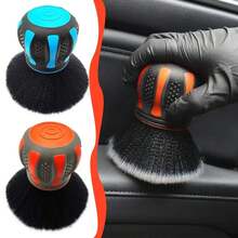 1 Uds. Cepillo multiusos para detalles, cerdas suaves para polvo o fregar superficies interiores y delicadas, herramientas de limpieza de coche W2JV - Rojo - Ver 4