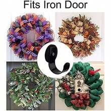 1pc/2PCS Lron Door Hooks Magnetic Wreath Hanger Heavy Duty Magnet Magnetic Hooks For Metal Front Door,Refrigerator Christmas Wreaths Party Decoration,Refrigerator Home Kitchen Office,Behind The Door Purse Holder,Key Holder - A - View 6
