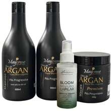 Kit Argan Premium Linha Pós Progressiva + Meu liso Capilar Loccan 120ml - Para viagem - Visão 1