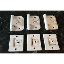 National Hickman Complete White Hinge Set For A 44mm Fire Door - B - View 2