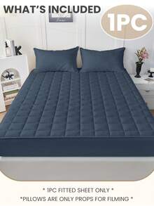 1 tấm bảo vệ nệm chần bông chống thấm nước và thoải mái, chất liệu mềm mại thân thiện với da, phù hợp với nệm cỡ Queen/King/Twin, tấm phủ nệm đa chức năng, chống bụi và chống mài mòn, có thể giặt máy, món quà tuyệt vời cho các dịp lễ. - Azure - Xem 3