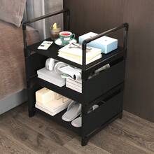 Bedside Table With Storage Space, Bohemian Style Drawer Nightstand, Modern Small Decorative Table Suitable For Living Room, Bedroom And Garden House, Christmas Gift, Cabinet, Outdoor Storage Rack - Multicolor - View 6