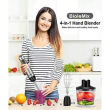 4-In-1 Kitchen Blender With Various Accessories And Optimal Handling BioloMix BHB1200 - Black - View 3