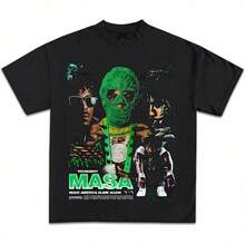 YoungBoy Never Broke Again T-ShirtMASA Tour Rap TeeRapper Graphic T-Shirt Vintage Rap Hip-Hop Collection Y2K Streetwear - màu đen - Xem 1