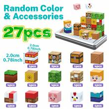 27块磁性积木，独角兽彩虹花园STEM玩具，酷炫儿童玩具，男孩/女孩玩具，圣诞礼物，万圣节派对礼物，返校礼物，带金属盒 - 彩色 - 查看 18