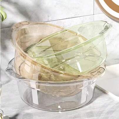 Chậu rửa chân trong suốt cao cấp, dày dặn, thích hợp cho sinh viên ký túc xá, và sử dụng trong nhà.