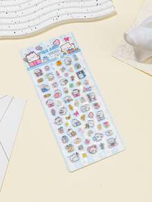 2026 New Cute Cartoon 3D Laser Glitter Stickers | Phone Case Stickers Diary Stickers, Themes Include Rabbit, Puppy, Dinosaur, Fruit, Food, Cute Animals. Reusable Waterproof Stickers - Multicolor - View 7