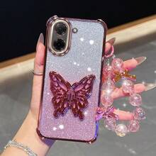 A5 Butterfly Plating Stand Lanyard Phone Case For Redmi A1 A3 A5 9C 9A Sport 9 Prime 9 9i 9A 9Activ 9AT A3Pro 9CNFC Cover - 銀色 - 查看 8