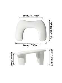 1 pièce Coussin de main pour nail art blanc, Coussin de main en cuir PU antidérapant pour manucure, Portable pour salon de manucure et usage domestique, Imperméable, Lavable, Doux et respectueux de la peau - Blanc - Voir 7
