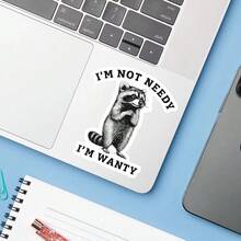 1 miếng nhãn dán "Tôi không cần, tôi muốn", decal laptop gấu mèo hài hước, vinyl tự yêu mỉa mai, quà tặng meme hẹn hò, nhãn dán bình nước chống nước bóc & dán, decal cốc gấu rác bền, nhãn dán sổ tay độc lập, quà tặng hoàn hảo cho phụ nữ độc thân, decal ô tô gấu mèo vẽ tay, vinyl laptop dễ dán dễ thương, nhãn dán bình nước trích dẫn "muốn", trang trí sổ kế hoạch retro cá tính, vinyl cốc bền truyền cảm hứng, quà tặng lý tưởng cho người hâm mộ hài hước về mối quan hệ - S1822 - Xem 5
