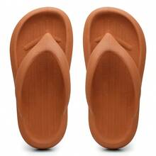 Women's Soft Cloud Flip-Flops, Super Comfortable And Soft - 焦糖-焦糖 - 查看 4