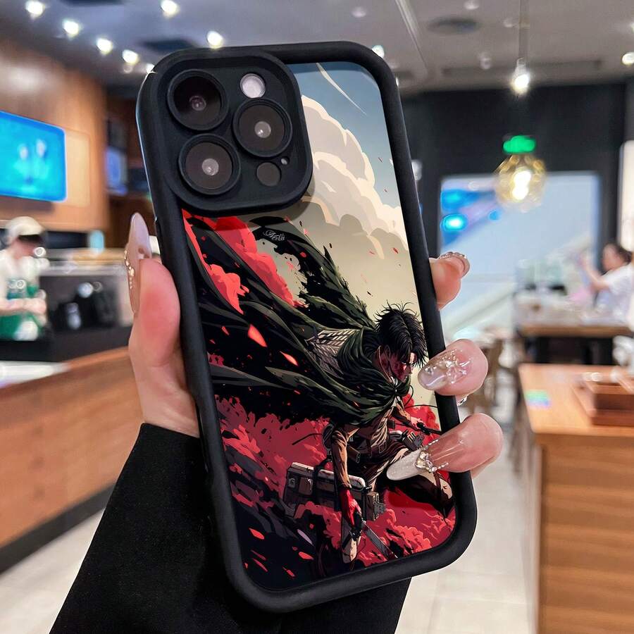 Ackerman luchando contra el rojo. Esta elegante funda para teléfono es compatible con Samsung, Apple, VIVO, OPPO, , Transsion, , y Honor. Fabricada en silicona TPU, ofrece protección contra golpes y caídas, además de una sensación superior. Es un regalo ideal para familiares, amigos y seres queridos, y una opción perfecta para San Valentín y Año Nuevo. - Negro - Ver 1