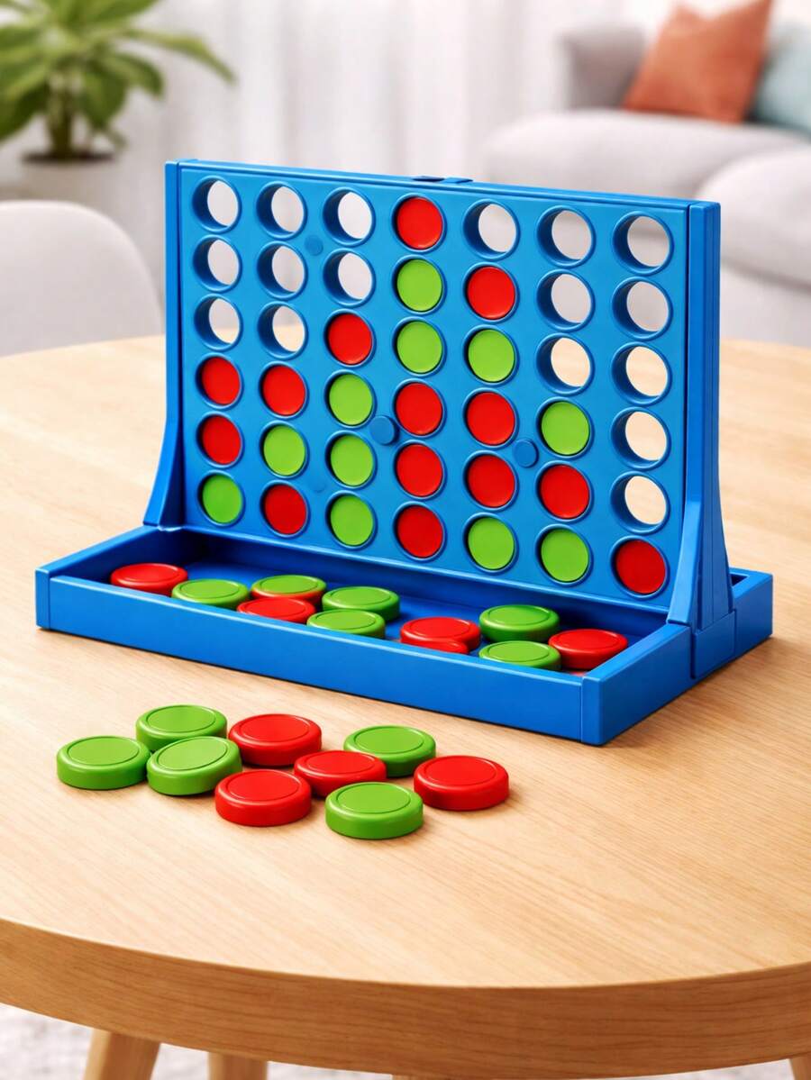 Brinquedo Educativo Jogo Lig 4 Connect 4 Jogo 4 Em lInha Para 2 Jogadores - Colorido - Visão 1