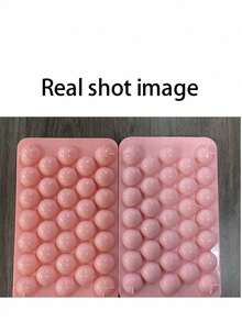 1/2 piezas Molde de bolas de hielo de PP, creativo fabricante de cubos de hielo rosa, cocina [El color puede tener una ligera variación; el tamaño se mide manualmente y puede tener una ligera desviación, el embalaje se distribuirá al azar] - Rosa - Ver 6