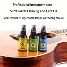 OUMINGYQ 50毫升吉他清洁保养油 - 指板清洁剂、柠檬油、琴弦防锈剂、乐器配件 - 彩色 - 查看 1