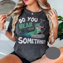 Retro  Peter Pan Tick-Tock The Crocodile Shirt, Crocodile Do You Hear Something T-Shirt, Walt  World, Disneyland Vacation - 黑色 - 查看 1