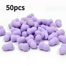 LAKIUU 50pcs/Set Mini Makeup Sponges, Small Water Drop Makeup Sponges, Small Gourd Makeup Powder Puffs, Purple, Pink, White, Blue, Red, Black Makeup Sponges - Multicolor - View 17