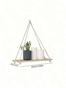 1/2 chiếc Giá Treo Tường Macrame Tối Giản, Kệ Treo Tường Bằng Gỗ, Kệ Dây Thừng Phong Cách Nông Trại Mộc Mạn, Tấm Treo Tường Bằng Vải Dệt Phong Cách Boho, Trang Trí Nhà Cửa Cho Phòng Tắm, Văn Phòng, Hiên Nhà, Phòng Ngủ, Phòng Khách Và Nhiều Hơn Nữa, Trang Trí Nhà Mùa Thu, Trang Trí Phòng Tối Giản, Kệ Treo Tường Bằng Gỗ, Kệ Trưng Bày Treo Tường Cho Phòng Khách - Một cỡ - Xem 7
