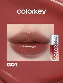 COLORKEY Light-Catching Lip Serum Gloss, High Pigment Watery Shine, Non-Sticky, Smudge-Proof, Moisturizing, Reduces Lip Fine Lines, Long-Lasting, Suitable For Women's Daily Makeup - G01 - View 12