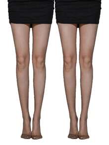 1件装女士透明闪亮星星水钻装饰连裤袜，紧身款，春夏款，舒适保暖 - 彩色 - 查看 47