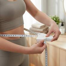 1pc, 3D Ruler Automatic Retractable Y-Shaped Waist Tape Measure Fitness Sports Body Measurement Soft Leather Tape Measure Centimeter Tailoring, Sewing, Handicraft Supplies - 1PC - View 2