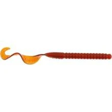 Cebos Blandos Power Worms de Pesca, Gusanos Artificiales para Pesca de Lubina Trucha y Peces de Agua Dulce/Marina - Sandía Púrpura Rojo Moteado - Ver 1