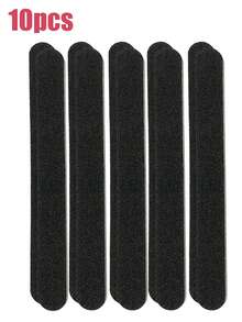10pcs Double-Sided 100/180 Grit Black Nail File Sanding Blocks, Professional Nail Care Tools - White - View 10