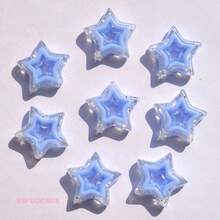 20pcs Transparent Multi-Color Pentagram Shaped Beads For Bracelet, Necklace DIY Jewelry Making, Suitable For Summer, School - Multicolor - View 29