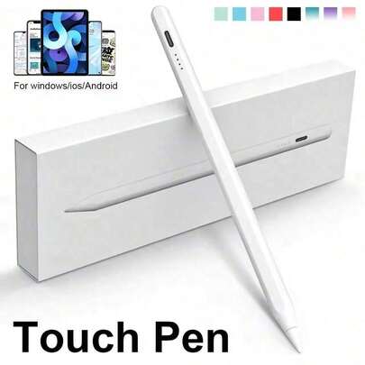 Stylus Pen Universal Stylus Upgrade Compatible With Apple Compatible With IPads 2018-2025 Requiring No Bluetooth Connection Features A 20-Hour Battery Life 20-Minute Fast Charging High Sensitivity Tilt-Adjustable Design And Anti-Accidental Touch Features Compatible With IPads Compatible With IOS And Kindle Tablets Spring Gift