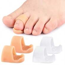 A Pair Of Toe Dividers. It Is Suitable For Bending The Toes. Irregular Shape, Straight Toes. Protect. Toe Divider - D - View 4