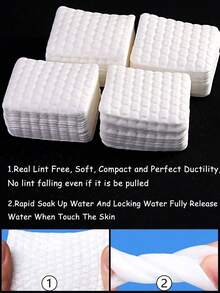 1000/500pcs Nail Wipes - Professional Lint-Free Nail Polish Remover Pads, UV Gel Cleansing Tissues, Unscented Manicure Prep And Finish Nail Art Cleaning Tool - Multicolor - View 4