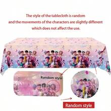 1件生日桌布，适用于各种派对、生日派对等。 - 彩色 - 查看 9