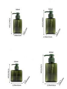 1个可重复灌装旅行装瓶，创意小型空泵瓶，适用于洗手液、沐浴露、洗发水，大容量乳液分配器，旅行皂液泵，浴室，水槽，淋浴，洗手液，洗发水，沐浴露，可重复灌装泡沫容器，透明塑料瓶，适用于沐浴露泵瓶，家居浴室用品。 - 彩色 - 查看 3