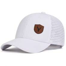 1顶男士鹿头贴片卡车司机帽，棒球帽，休闲街头时尚帽，适合春季、秋季、旅行、海滩度假 - 彩色 - 查看 10