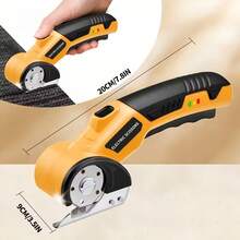 4.2V Cordless Electric Scissors With Safety Lock And LED Light, Ergonomic Non-Slip Handle, 10000RPM Rotating Blade, 2000mAh Battery, Suitable For Cutting Clothing, Cardboard, Carpet, Leather, Fabric And More, Cardboard Cutter, Fabric Cutter - Multicolor - View 12