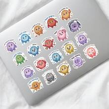 50pcs Cute Monster Stickers - Emotional Learning Monster Series "My Feelings Matter" And "Take A Deep Breath" Characters, Suitable For Decorating Journals, Planners, Etc., Encouraging Self-Expression Aesthetic Collection - Multicolor - View 5