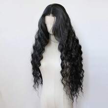 ZigZag Hair 30 Inch Loose Wave Platinum Blonde #613 Synthetic Lace Front Wig, Long Curly Synthetic Wig, Pre-Trimmed Heat Resistant Hair Wig - Multicolor - View 5